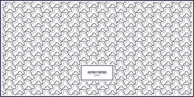 unique abstract contour design pattern