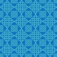 Celtic Knots Pattern with Blue Theme vector