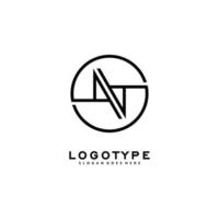 Modern initial AA logo letter simple and creative design concept vector