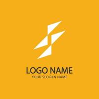 Geometric square logo, flat simple logo vector