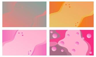 Set of Abstract Colourful Vector Illustration for Modern Business Design