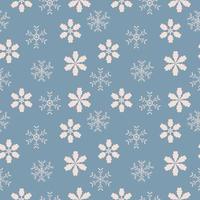 Seamless pattern with snowflakes. Vector illustration