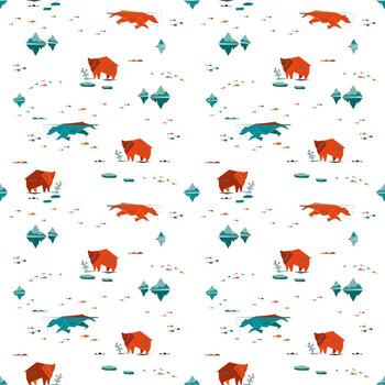 oso de patrones sin fisuras vector