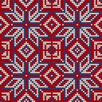 Traditional knitting pattern for Ugly Sweater vector