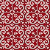 Traditional knitting pattern for Ugly Sweater vector