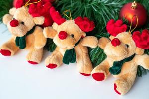 Festive decoration for a Christmas tree on a white background photo