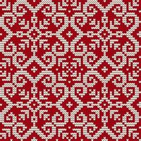 Traditional knitting pattern for Ugly Sweater vector