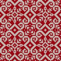 Traditional knitting pattern for Ugly Sweater vector