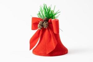 Festive bell on a white background photo