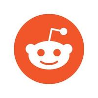 logotipo de reddit sobre fondo aislado transparente. vector