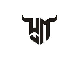 vector de plantilla de logotipo de firma de letra wm
