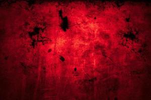 Scary dark red grunge wall concrete cement texture background photo