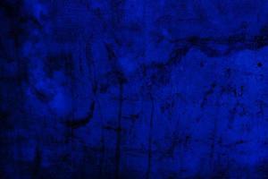 Scary dark blue grunge wall concrete cement texture background photo