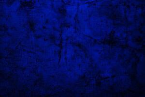 Scary dark blue grunge wall concrete cement texture background photo