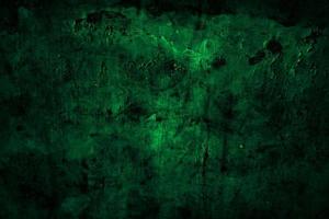 Scary dark green grunge wall concrete cement texture background photo