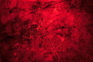 Scary dark red grunge wall concrete cement texture background photo