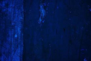 Scary dark blue grunge wall concrete cement texture background photo