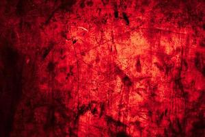 Scary dark red grunge wall concrete cement texture background photo