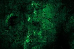 Scary dark green grunge wall concrete cement texture background photo