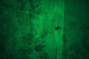 Scary dark green grunge wall concrete cement texture background photo