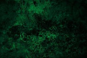 Scary dark green grunge wall concrete cement texture background photo