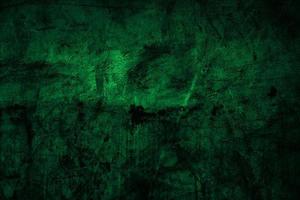 Scary dark green grunge wall concrete cement texture background photo