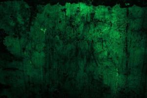 Scary dark green grunge wall concrete cement texture background photo