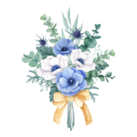 ilustración de flores y hojas png