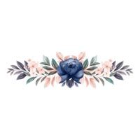 ilustración de flores y hojas png