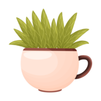 fiore e foglia illustrazione png