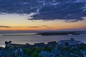 heligoland - isla duna - amanecer foto