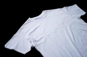 plain t-shirt for a mockup of design detail placement with a front view. photo