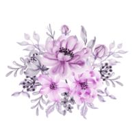 ilustración de flores y hojas png