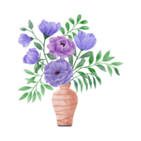 blomma och blad illustration png