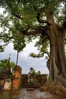 Yadana Hsemee Pagoda, a place consist of pagoda complex and Buddha image inside, Inwa, Mandalay, Myanmar photo