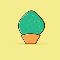 cactus in a pot desging vector illustration