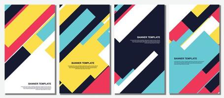 Abstract modern template set background. vector