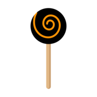 Illustration of halloween lollipop. Food item for bars, restaurants and shops.Transparent png. Element. Design. png