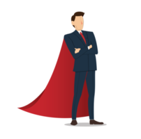 businessman with red cape png