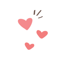 cute many heart png