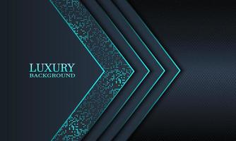 Luxury banner background with dark navy and stripes overlapping layer and blue lines. Vector illustration.