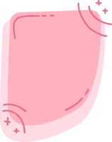 citazione testo bolla freestyle forma astratto con rosa colore e rosa linea. png