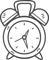 mano disegnato Vintage ▾ allarme orologio illustrazione png