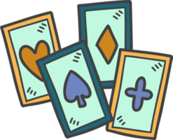 Hand Drawn Playing cards illustration png