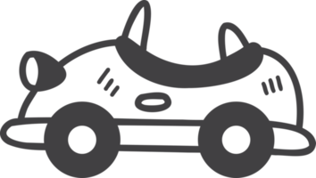 Hand Drawn toy car for kids illustration png