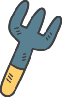 Hand Drawn farming fork illustration png