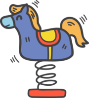 pony dibujado a mano o ilustración de muñeca de caballo png