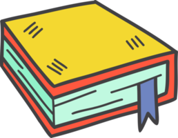 mano disegnato carino posa libro illustrazione png