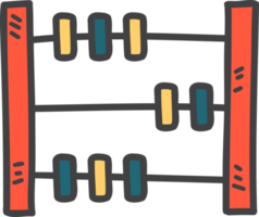 Hand Drawn abacus toys for children illustration png