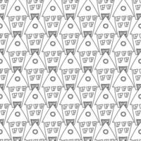 Set of contour houses in doodle line art style. Seamless pattern with buildings for fabric and prints vector